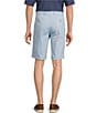Roundtree & Yorke The Cloud Short Collection 11#double; Flat Front Washed Chino Shorts, Color:Blue - Image 2