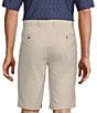 Roundtree & Yorke The Cloud Short Collection 11#double; Flat Front Washed Chino Shorts, Color:Stone - Image 2