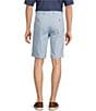 Roundtree & Yorke The Cloud Short Collection 11#double; Flat Front Washed Chino Shorts, Color:Blue - Image 2
