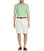 Roundtree & Yorke The Cloud Short Collection 11#double; Flat Front Washed Chino Shorts, Color:White - Image 3