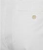 Roundtree & Yorke The Cloud Short Collection 11#double; Flat Front Washed Chino Shorts, Color:White - Image 4