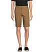 Roundtree & Yorke The Cloud Short Collection 11#double; Flat Front Washed Chino Shorts, Color:British Chino - Image 1