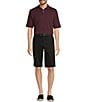 Roundtree & Yorke The Cloud Short Washed Classic Fit Flat Front 13#double; Inseam Chino Shorts, Color:Black - Image 3