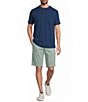 Roundtree & Yorke The Cloud Washed Classic Fit Flat Front 13#double; Chino Shorts - Image 3