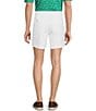 Roundtree & Yorke The Fairway Seasonal 7#double; Flat Front Performance Shorts, Color:White - Image 2