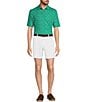 Roundtree & Yorke The Fairway Seasonal 7#double; Flat Front Performance Shorts, Color:White - Image 3