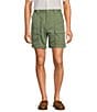 Color:Olive Green - Image 1 - The Hiker Classic Fit 7#double; Dobby Cargo Shorts
