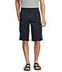 Color:Total Eclipse - Image 1 - The R&R Classic Fit 13#double; Washed Twill Cargo Shorts