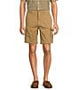 Color:Camel - Image 1 - The R&R Classic Fit 9#double; Washed Twill Cargo Shorts