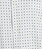 Roundtree & Yorke The Traveler Performance Short Sleeve Geo Print Sport Shirt, Color:Bright White - Image 4