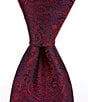 Color:Red - Image 1 - Tonal Paisley 3.38#double; Silk Tie