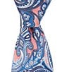 Color:Pink - Image 1 - Trademark Paisley 3 1/8#double; Woven Silk Tie