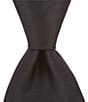 Color:Black - Image 2 - Trademark Plenny Solid Narrow 3 1/8#double; Silk Tie