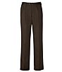Color:Brown - Image 2 - Travel Smart Non-Iron Ultimate Comfort Microfiber Pleated-Front Dress Pants