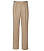 Color:Light Khaki - Image 2 - Travel Smart Non-Iron Ultimate Comfort Microfiber Pleated-Front Dress Pants