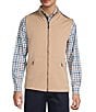 Roundtree & Yorke Travel Smart Solid Full-Zip Vest, Color:Camel - Image 1