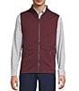 Roundtree & Yorke Travel Smart Solid Full-Zip Vest, Color:Burgundy - Image 1