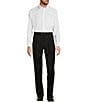 Color:Black - Image 3 - TravelSmart Luxury Gabardine Ultimate Comfort Classic Fit Non-Iron Pleated-Front Dress Pants