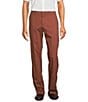 Color:Brick Red - Image 1 - TravelSmart Classic Fit Flat Front Non-Iron Chino Pants