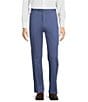Color:Indigo Heather - Image 1 - TravelSmart Classic Fit Flat Front Non-Iron Twill Pants