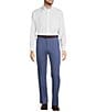 Color:Indigo Heather - Image 3 - TravelSmart Classic Fit Flat Front Non-Iron Twill Pants