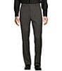 Roundtree & Yorke travelSMART Classic Fit Plaid Dress Pants, Color:Grey - Image 1