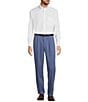 Color:Indigo Heather - Image 3 - TravelSmart Classic Fit Pleated Non-Iron Twill Pants
