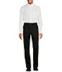 Color:Black - Image 3 - TravelSmart CoreComfort Big & Tall Non-Iron Flat-Front Classic Fit Chino Pants