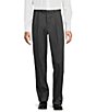 Color:Grey Smoke - Image 1 - TravelSmart CoreComfort Big & Tall Non-Iron Pleated Classic Fit Chino Pants