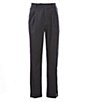 Color:Charcoal Heather - Image 2 - TravelSmart CoreComfort Non-Iron Pleated Classic/Relaxed Fit Chino Pants