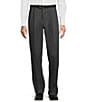 Color:Grey Smoke - Image 1 - TravelSmart Ultimate Performance Classic Fit Pleated Non-Iron Chino Pants