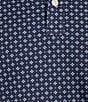 Color:Blue - Image 4 - TravelSmart Easy-Care Performance Short Sleeve Geometric Print Birdseye Polo Shirt