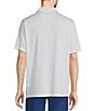 Color:White - Image 2 - TravelSmart Easy-Care Performance Short Sleeve Geometric Print Birdseye Polo Shirt