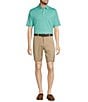 Roundtree & Yorke TravelSmart Easy-Care Performance Short Sleeve Solid Birdseye Polo Shirt, Color:Aqua - Image 3