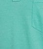 Roundtree & Yorke TravelSmart Easy-Care Performance Short Sleeve Solid Birdseye Polo Shirt, Color:Aqua - Image 4