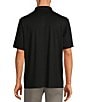 Color:Black - Image 2 - Performance TravelSmart Easy-Care Short Sleeve Solid Birdseye Polo Shirt