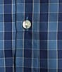 Color:Blue - Image 4 - TravelSmart Easy Care Short Sleeve Medium Checked Sport Shirt