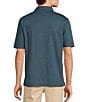 Color:Aqua - Image 2 - TravelSmart Short Sleeve Solid Jacquard Polo Shirt