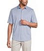 Roundtree & Yorke TravelSmart Short Sleeve Solid/Non-Solid Button Front Shirt - Image 5