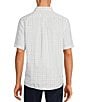 Color:White - Image 2 - TravelSmart Slim Easy Care Short Sleeve Small Windowpane Checked Sport Shirt