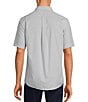Color:Grey - Image 2 - TravelSmart Slim Easy Care Short Sleeve Solid Dobby Sport Shirt