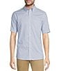 Color:Blue - Image 1 - Travelsmart Slim Easy Care Stripe Sport Shirt