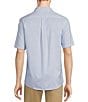 Color:Blue - Image 2 - Travelsmart Slim Easy Care Stripe Sport Shirt