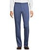 Color:Indigo Heather - Image 1 - TravelSmart Straight Fit Flat Front Non-Iron Twill Pants