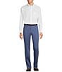 Color:Indigo Heather - Image 3 - TravelSmart Straight Fit Flat Front Non-Iron Twill Pants