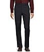 Roundtree & Yorke TravelSmart Straight Fit Plaid Dress Pants, Color:Navy - Image 1
