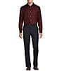 Roundtree & Yorke TravelSmart Straight Fit Plaid Dress Pants, Color:Navy - Image 3