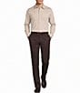 Roundtree & Yorke TravelSmart Ultimate Performance Classic Straight Fit Flat Front Non-Iron Chino Pants - Image 3