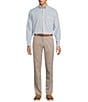 Roundtree & Yorke TravelSmart Ultimate Performance Classic Straight Fit Flat Front Non-Iron Chino Pants - Image 3
