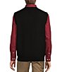 Color:Black - Image 2 - V-Neck Sleeveless Sweater Solid Vest